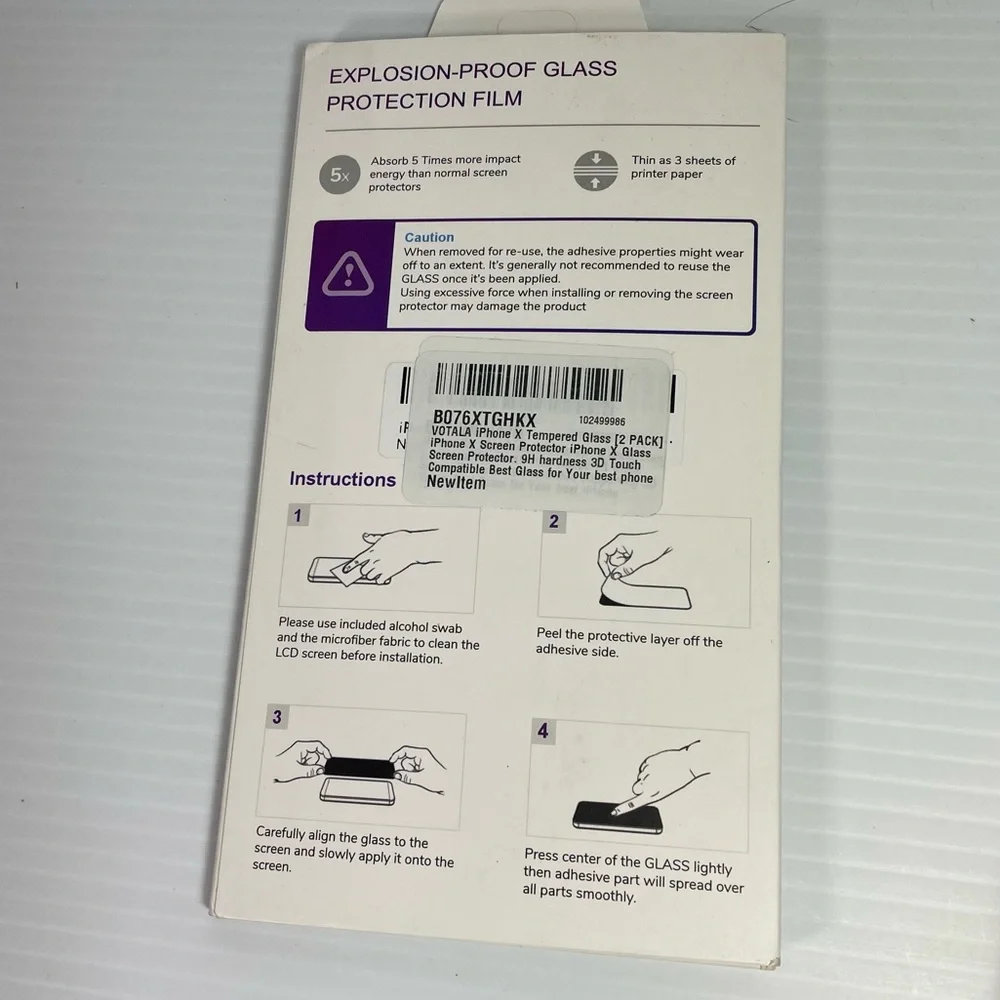 Votala top glass for iPhoneX NWT